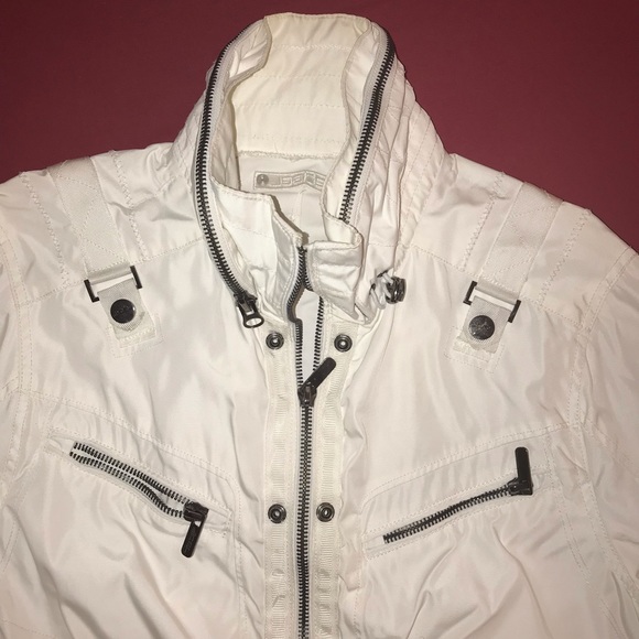 Decibel white windbreaker nylon jacket - Picture 3 of 5